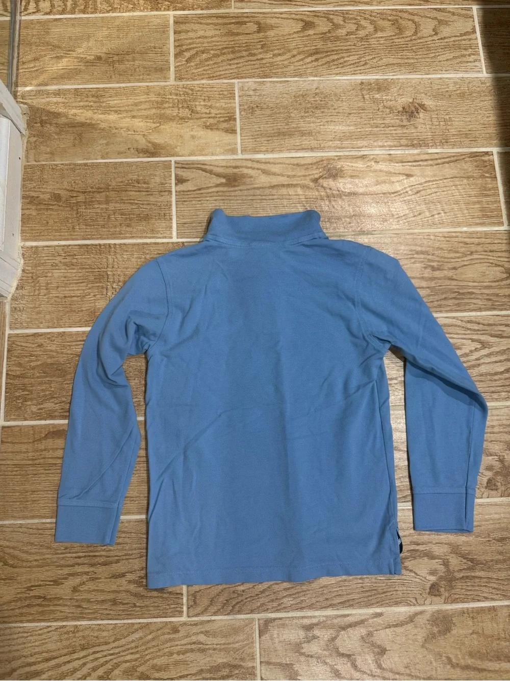 Blue gymboree long sleeve polo shirt